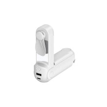 Mini Foldable and Portable USB Pocket Fan - White