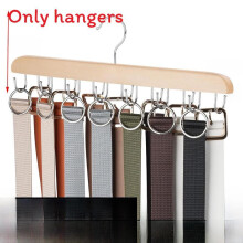 (Yellow)Minimalist Wooden Tie Stand With Thick Material For Clothing And Organization Accessory