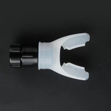 (White)Portable Lung Capacity Trainer With Adjustable Resistance For Running Fitness Training