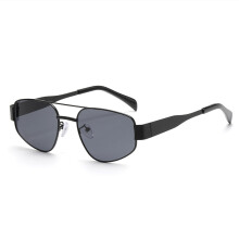 (1pcs, Schwarz2) Polarisierte Unisex-Sonnenbrille mit TR + Metallrahmen und PC-Linse (5 Farboptionen)