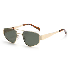 (1pcs, Grün) Polarisierte Unisex-Sonnenbrille mit TR + Metallrahmen und PC-Linse (5 Farboptionen)