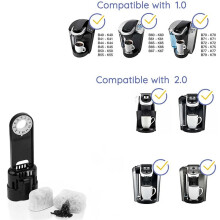12 Pack Charcoal Filters Compatible for BWF100 Machines, Espresso Machine Water Filter Replacements
