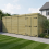 19 x 10 Pent Shed Tanalised (Double Door, No Windows) 1