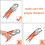 Snap Fastener Kit Adjustable Pliers for Snap Buttons,Snap Fastener Tool Kit with Snap Button Set for Canvas,Boat Covers 6