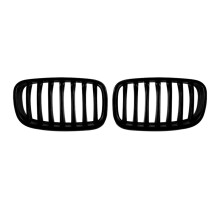 Car Front Kidney Grill Air Intake Grille Front Hood Grill Single Vertical Grille for X5 E70 X6 E71 2006-2013