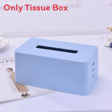 (Blue)Modern Simple Step Tissue Dispenser With Macaron Colors For Car And Bathroom Use