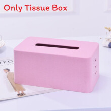 (Pink)Modern Simple Step Tissue Dispenser With Macaron Colors For Car And Bathroom Use