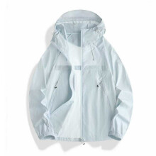 (Moonligh tBlue,M)Outdoor Windbreaker For Women Men With Moisturewicking Nylon And Upf50 Sunblock For Outdoor Recreation