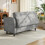 Living And Home Left Hand Facing Chenille Chaise Lounge with Storage and Pillow 5