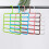 (Blue)Modern Plastic 5layer Clothing And Accessories Organizer For Closet Storage 7