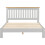 Seconique Windsor 5' Low End Bed - Pebble Grey/Oak 3