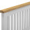 Seconique Windsor 5' Low End Bed - Pebble Grey/Oak 6