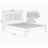 Seconique Windsor 5' Low End Bed - Pebble Grey/Oak 8