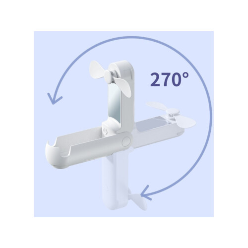 Mini Foldable and Portable USB Pocket Fan - White 2