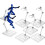 10pcs Clear Action Figure Stand,Display Holder Base Doll Model Figure Support Stand Doll Model Support Stand 2