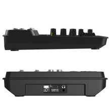 4 Channel Audio Mixer 48V Phantom Power USB Studio Sound Mixers DJ Console Mixing for Karaok