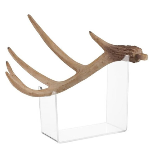 Horn Mount, Four Piece Assembly Kit, Drill Free Trophy Display, Floating  Shelf Riser, Home Decor Accessory 2