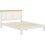 Seconique Windsor 5' Low End Bed - Ivory/Oak 3