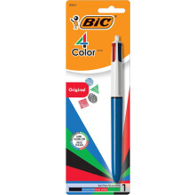 BIC 4-Color Retractable Ballpoint Pen with 1.0 mm Medium Point, 1-Count in Assorted Ink Colors