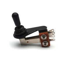 3 Way Guitar Metal Guitar Pickup Selector Toggle Metal Tip L Type for Electric Guitar Parts Black