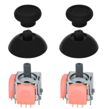For PS5 2PCS Joystick+2XJoystick Cap for PS5 Gamepad 2nd Gen Angle TMR Hall Joystick TMR Electromagnetic Joystick