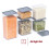 LIVIVO Food Storage Containers Set of 5 - Grey 5