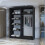 MN Furniture Monaco Double Sliding Mirrored Wardrobes Black 150cm 3