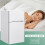 Frigorífico compacto de 90 litros com congelador separado de 2 portas, branco. 4