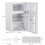 Frigorífico compacto de 90 litros com congelador separado de 2 portas, branco. 6