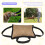 Durable Dog Training Bite Tug Toy with 3 Handles Jute Linen Bite Pillow 6