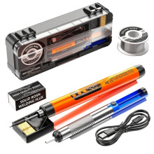 Cordless Soldering Iron, USB Rechargeable, Adjustable Temperature, Portable LCD Digital Soldering for DIY and Repair