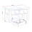 Seconique Windsor 2 Drawer Coffee Table - Pebble Grey/Oak 6