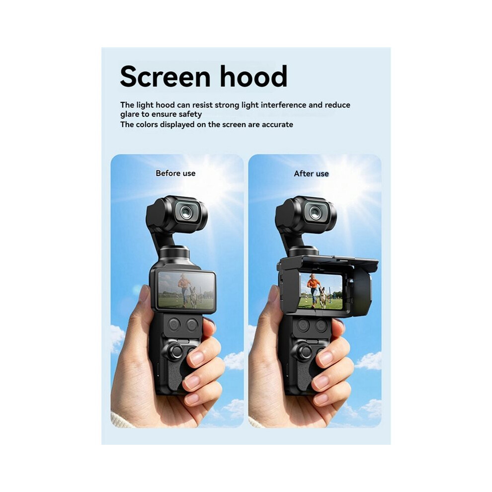 Photos - Protective film / glass Magnetic Screen Sunhood for Osmo Pocket 3 4 Sun Shade Foldable Anti-Glare Cover Accessories