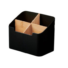 Multi-Function Storage Box TV Air Conditioner Remote Control Organizer Practical Tissue Box Home Cosmetic Storage Black