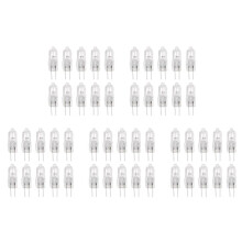 50 Pcs, G4 Halogen Lamp 12V 35W Pin Lamp Warm White
