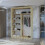 MN Furniture Monaco Double Sliding Mirrored Wardrobes Oak 180cm 3