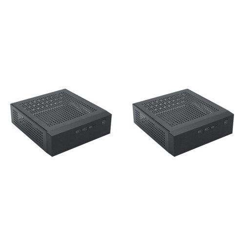 2X M09 HTPC Host  ITX Computer Chassis  Power Supply Industrial Control Chassis Home Desktop Computer Case