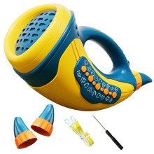 Kids Musical Blow Horn with 30 Animal Sounds Sound Amplifier Toy for Lung Capacity&Fun Birthday Gift