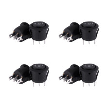 8 x AC 6A/250V 10A/125V 3 Pin SPDT /OFF/ 3 Position Round Boat Rocker