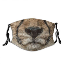 (Style 6)Animal Pattern Cotton Face Mask Washable Decorative Cover For Men Women Gift