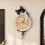 Relógio de Parede Divertido com Gato, Elegante e Fofo, com Pêndulo, para Decoração de Quarto, Quarto Infantil, Casa e Presente A 8
