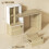 Homcom HOMCOM Computer Desk with Lockable File Drawers, Oak Wood Effect 3