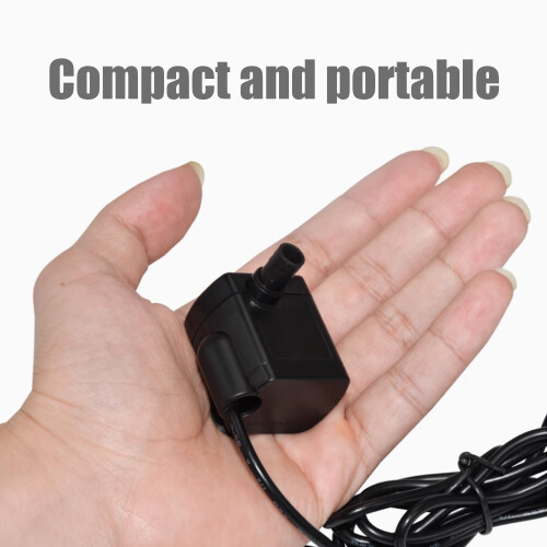 Bomba submersível para fontes com elevação de 0,4-1,5 m 180L/H 5V 2