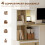 Homcom HOMCOM Computer Desk with Lockable File Drawers, Oak Wood Effect 4