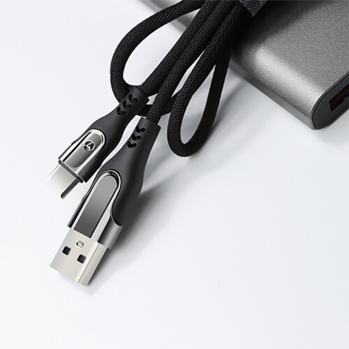 2 Pack Type-C to USB cable 3.1A fast charging / data sync 1 m Black 1