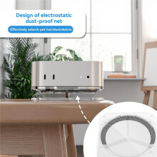 Desktop Stand for M4/M4 Pro 2024, Acrylic Desktop Mount Holder Enhanced Airflow & Dustproof Ventilation