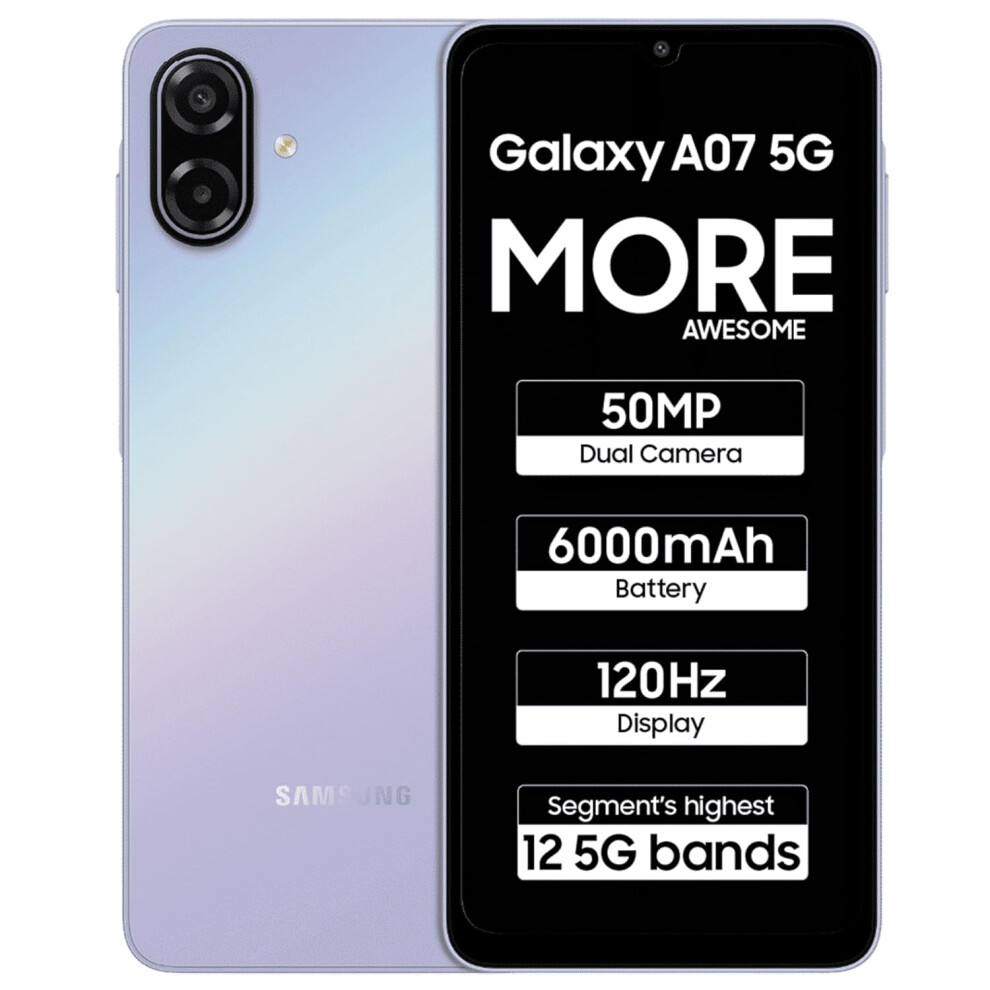 Samsung Galaxy A07 5G Dual Sim 64Gb (4Gb Ram) A076b/Ds Light Violet