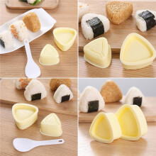 5Pack Onigiri Sushi Maker Mold Kit,Classic Triangle Rice Musubi Mold for Kid Lunch Bento, Home DIY