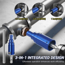 1Pack Broken Pipe Extractor Tool for 1/2", 3/4", 1",Broken Valve Extractor Tool with 40CRV Steel Hex Shank