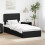 VidaXL vidaXL Storage Bed with Headboard Black 75 x 190 cm Engineered Wood 1